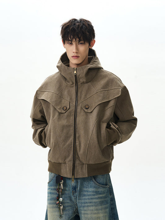 BUDETZ HOODED YOKE PANEL JACKET