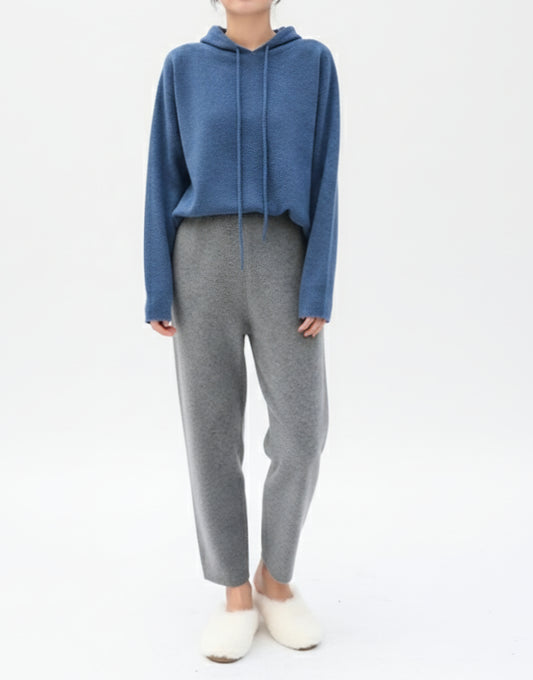 High-Waisted Wool Winter Pants