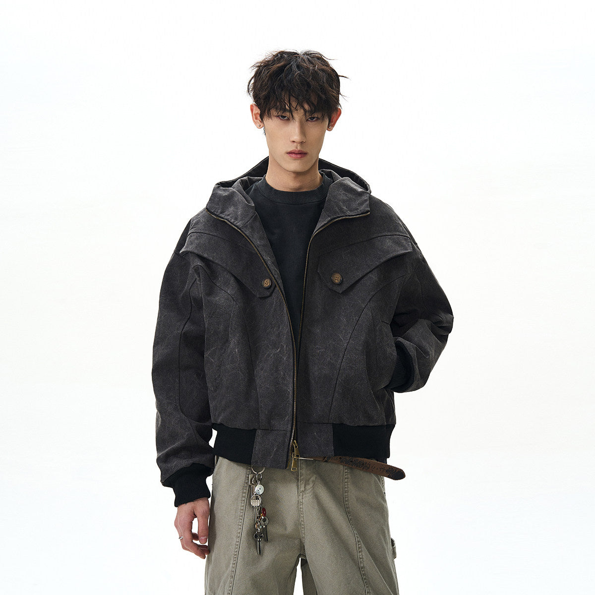 BUDETZ HOODED YOKE PANEL JACKET