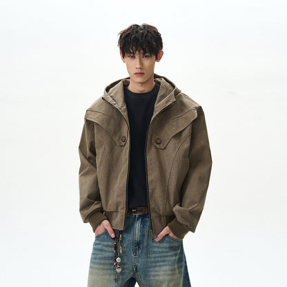 BUDETZ HOODED YOKE PANEL JACKET
