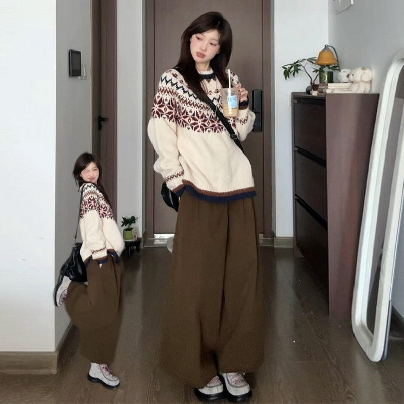 autumn/winter long-sleeved knitted