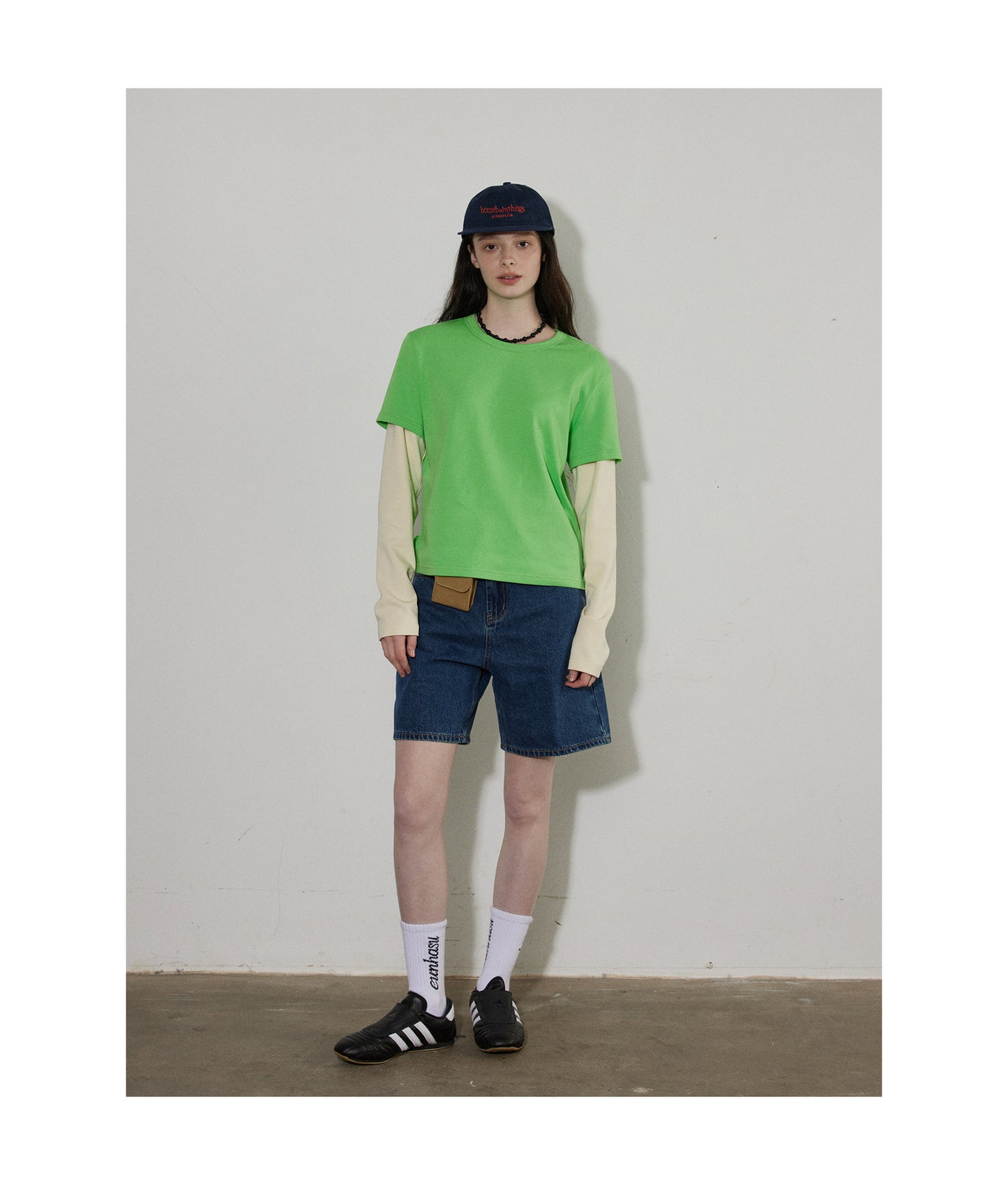 vintage blue wash denim shorts high waist