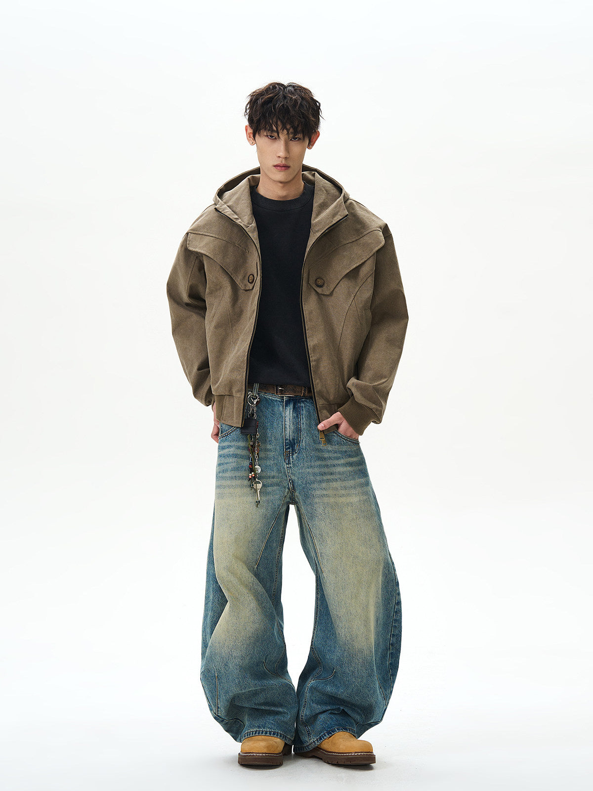BUDETZ HOODED YOKE PANEL JACKET