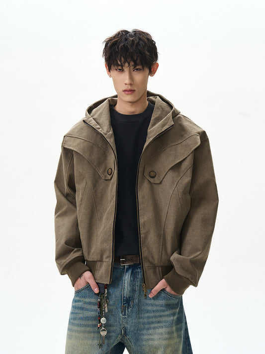 BUDETZ HOODED YOKE PANEL JACKET
