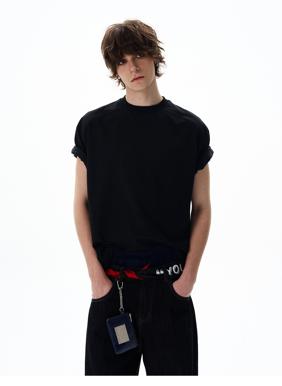 BUDETZ PANEL SEAM CREW NECK TEE