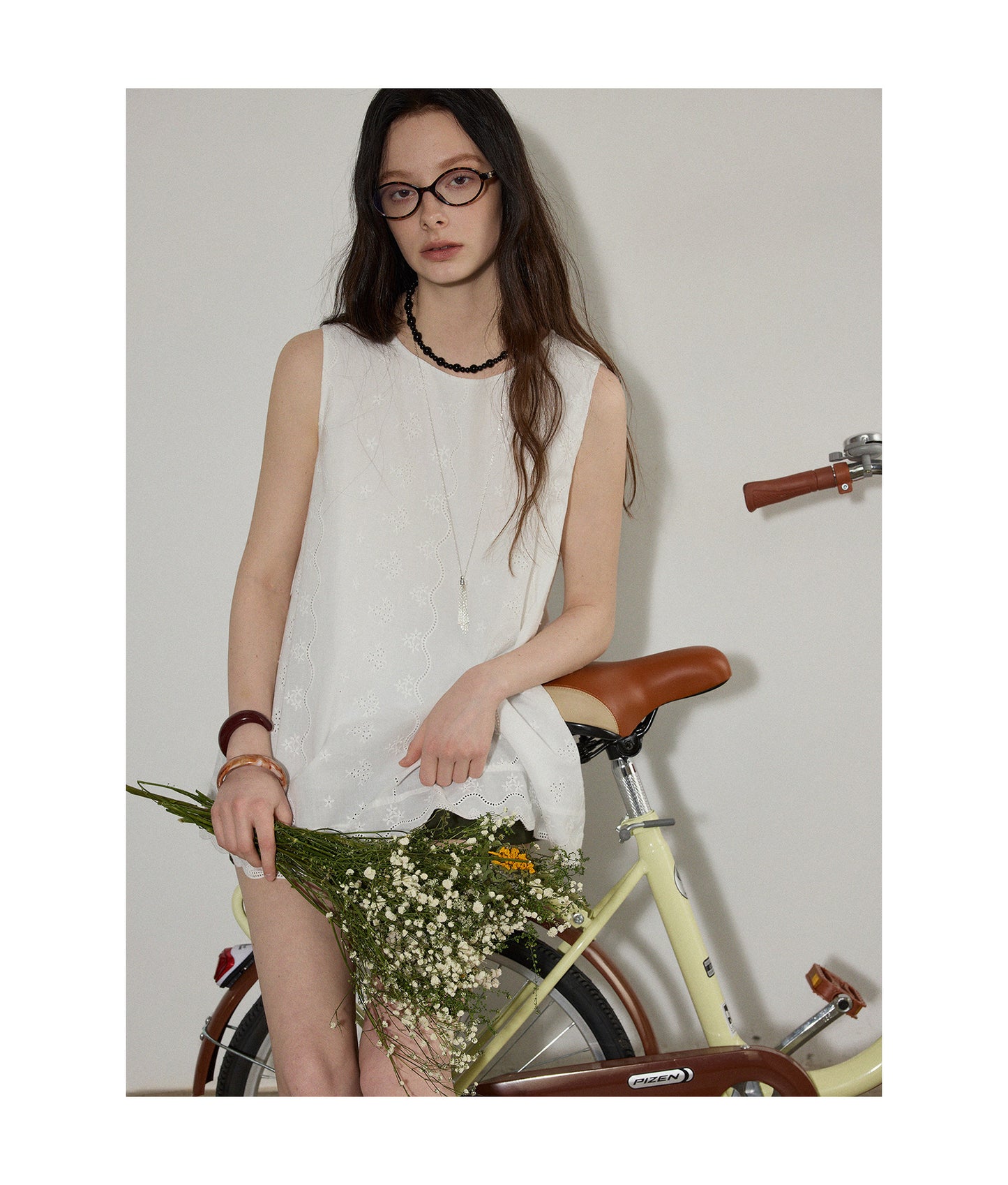 openwork lace blouse