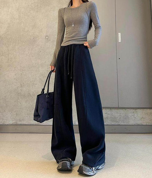 autumn/winter wide-leg sweatpants