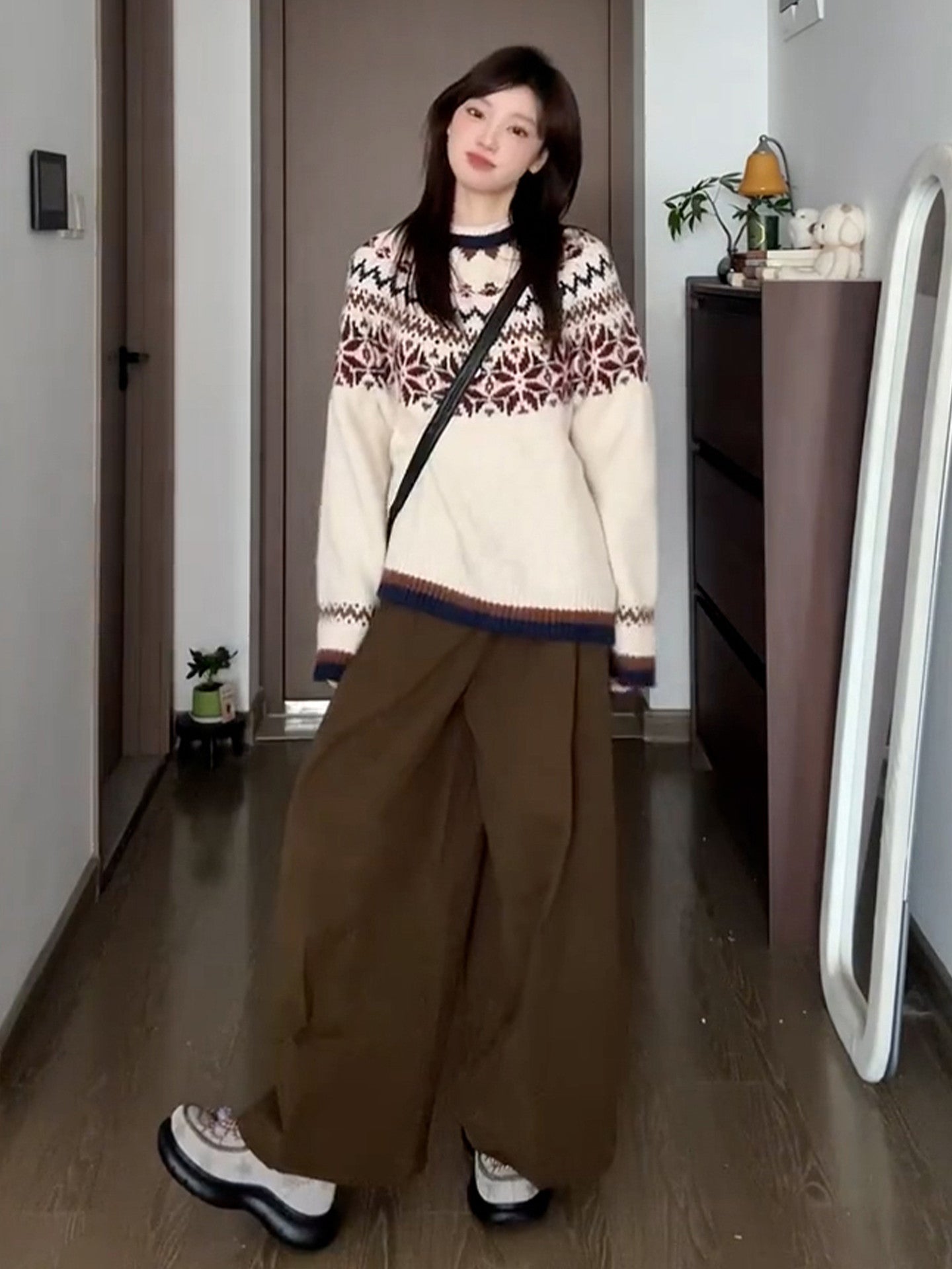 autumn/winter long-sleeved knitted